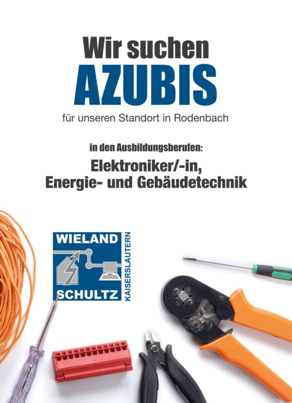 Plakat – Azubi Kamapagne – Wieland und Schultz KL