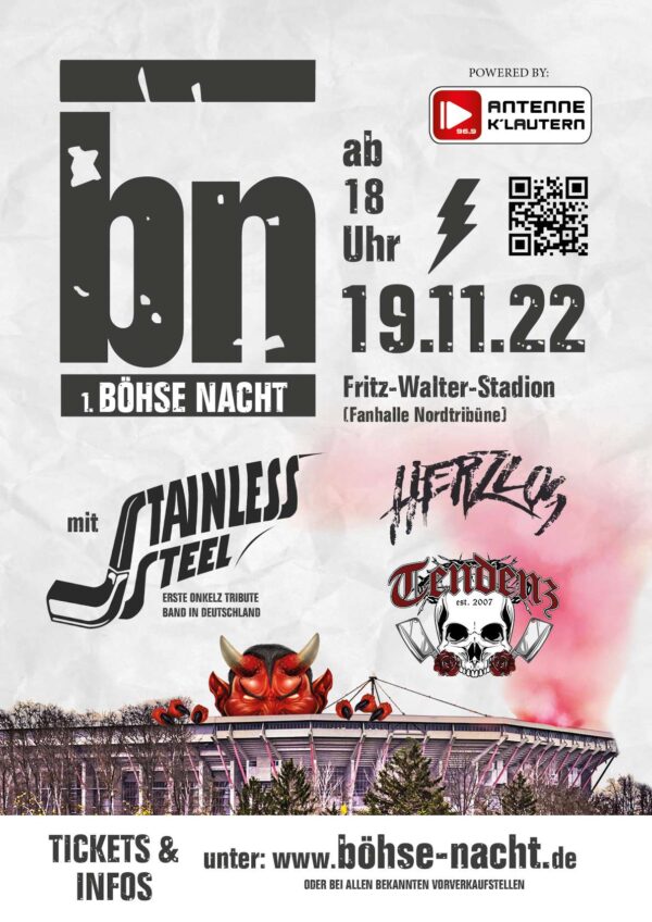 Veranstaltungsdesign – Boehse Nacht – Fritz Walter Stadion